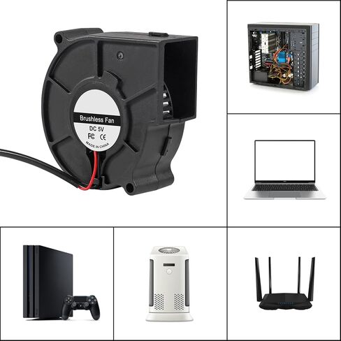 4 قطعة 75x30 مللي متر منفاخ مروحة التبريد التوربينات مروحة الطرد المركزي 5 فولت فرش USB كم تحمل/محمل كروي مزدوج 2 دبوس مروحة كمبيوتر متعددة الاستخدام in Saudi Arabia