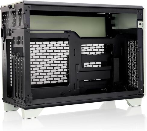 Thermaltake TR100 Matcha Green Mini-ITX SFF Case 18.4 L Dual Chamber Design PCIe 4.0 Riser 280 mm AIO Support Quiet Airflow Build in Saudi Arabia