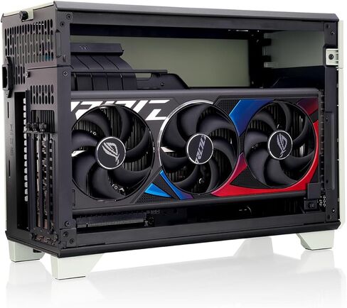 Thermaltake TR100 Matcha Green Mini-ITX SFF Case 18.4 L Dual Chamber Design PCIe 4.0 Riser 280 mm AIO Support Quiet Airflow Build in Saudi Arabia