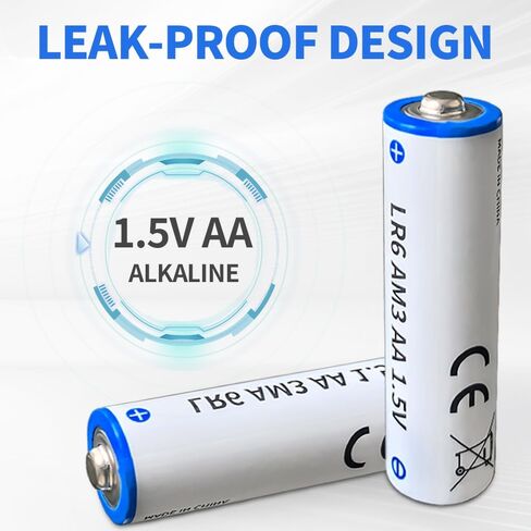بطاريات قلوية 1.5 فولت AA - تدوم طويلاً للأجهزة المنزلية، ومناسبة لأجهزة التحكم عن بعد/الألعاب، وما إلى ذلك (20) in Saudi Arabia