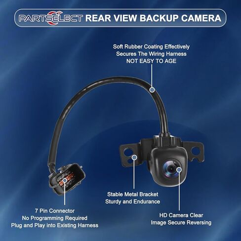 Rear View Backup Camera Replacement for Hyundai Santa Fe 2017 2018 3.3L V6 Back Up Camera for Santa Fe XL 2019 Replaces# 95760-B8650 95760B8650 in Saudi Arabia