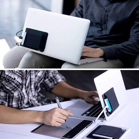 Adhesive Laptop Back Storage Bag Multifunction Storage Bags Digital Hard Drive Pen Organizers Computer Accessories Tabl in Saudi Arabia