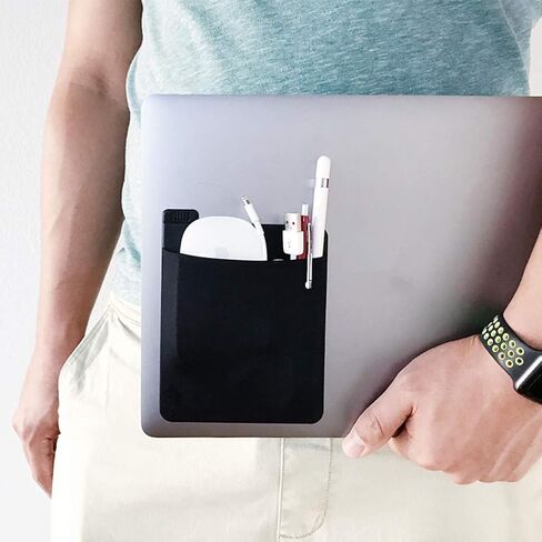 Adhesive Laptop Back Storage Bag Multifunction Storage Bags Digital Hard Drive Pen Organizers Computer Accessories Tabl in Saudi Arabia