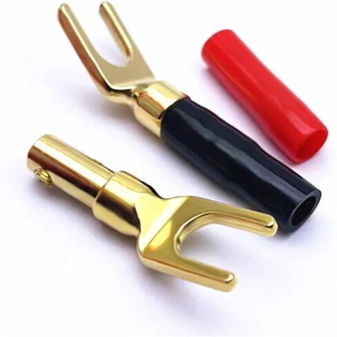 Gold Plated 4mm Banana Audio Speaker Cable Connector 24 Pieces Set Banana Connector Audio Speaker Connector(8 Pieces) in Saudi Arabia