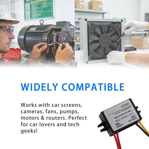 AC إلى DC 12V 60W محول طاقة تنحى 10 إلى 28V AC إلى DC 12V محول وحدة 5A محول منظم مناسب للسيارات / RV / الإلكترونيات البحرية in Kuwait