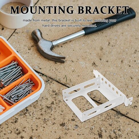 Metal Hard Drive Mounting Bracket for PCI Slot Rear Panel Dual Compatibility with SSD Drive Easy Installation Computer Hard Drive Tray with Enhanced Airflow for Organized Storage in Saudi Arabia