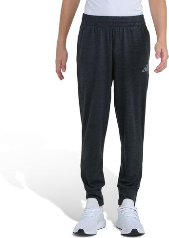 adidas Boy's Tricot Joggers 21 (Big Kids) Black/Green MD (10/12 Big Kids) in Kuwait