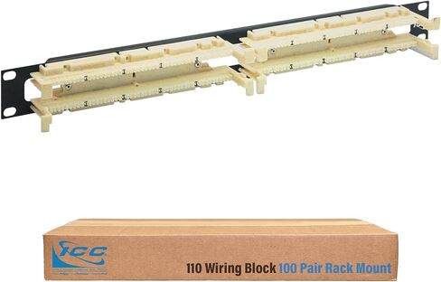 ICC 110 Wiring Block Patch Panel for 100 Pairs in 1 RMS in Saudi Arabia