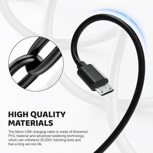 كابل شحن USB صغير Zosvoses متوافق مع Kodak Pixpro Astro Zoom AZ401 AZ421 AZ252 AZ901 FZ152-RD FZ53-RD FZ43، Easyshare Sport C123 C142 C143 C183 C195 C1505 C1530 C1550، 5 أقدام in Kuwait