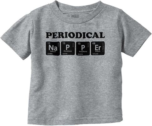 Periodical Napper Science Nerd Toddler Boy Girl T Shirt in Saudi Arabia