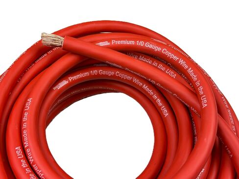 Resilient Sounds 1/0 Premium High Conductivity Copper Car Audio Wire-Minimum 99.9% Pure Copper Made in The USA (Black, 15FT Length) in Saudi Arabia