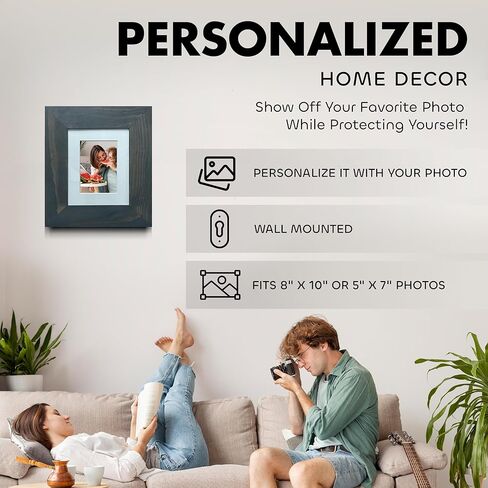 إطار صورة آمن للأسلحة من تصميمات Bellewood Designs - أثاث إخفاء الأسلحة مصنوع يدويًا - إطار صورة آمن للوصول السريع مع قفل مغناطيسي لتخزين الأسلحة بشكل سري وآمن in Kuwait