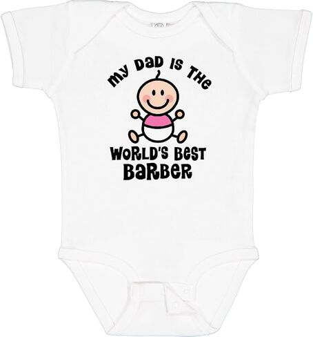 ملابس داخلية للأطفال من Inktastic My Daddy Worlds Best Barber Baby in Kuwait