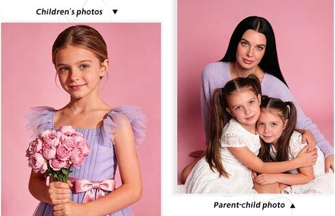 YSKE-Seamless Pink Paper Backdrop Roll for Photography,Photo Background,and Photoshoot Cover–Roll of Paper with Backdrop Cover for Background Stand,Thick Anti-Wrinkle Matte(106.9''x36' Pink) in Saudi Arabia