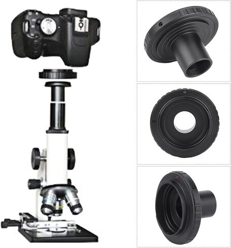 TMount Microscope Eyepiece Metal Adapter Ring 23.2mm, Compatible with AI Mounts SLR Camera and Microscope Lens in Kuwait