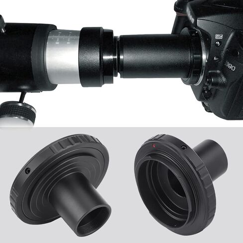 TMount Microscope Eyepiece Metal Adapter Ring 23.2mm, Compatible with AI Mounts SLR Camera and Microscope Lens in Kuwait