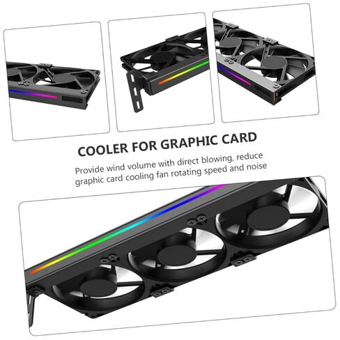 Homoyoyo Graphic Card Cooler Video Card Cooling Fan 5v Argb Silent Pci Slot Gpu Fan for Desktop Computer Internal Cooling in Saudi Arabia