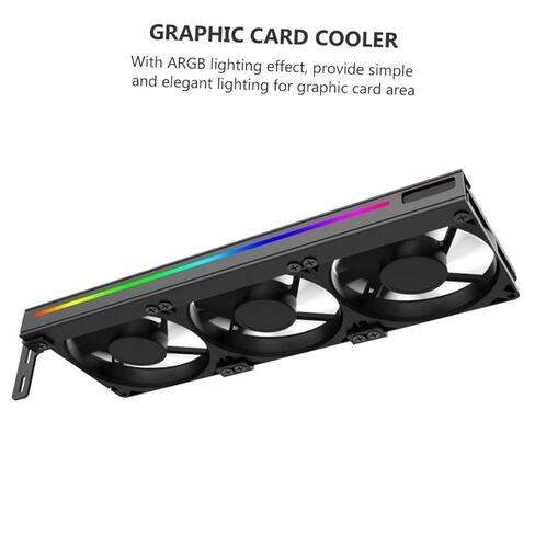 Homoyoyo Graphic Card Cooler Video Card Cooling Fan 5v Argb Silent Pci Slot Gpu Fan for Desktop Computer Internal Cooling in Saudi Arabia