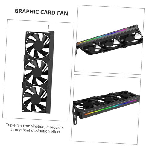 Homoyoyo Graphic Card Cooler Video Card Cooling Fan 5v Argb Silent Pci Slot Gpu Fan for Desktop Computer Internal Cooling in Saudi Arabia