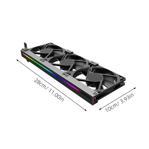 مروحة تبريد Argb RGB لبطاقة الرسومات، مبرد فتحة Pci صامت 5 فولت 3 سنون، مروحة حالة كمبيوتر صغيرة لتبديد الحرارة لبطاقة رسومات الكمبيوتر المكتبي in Kuwait