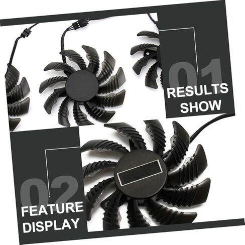 BESPORTBLE Replacement 75mm 2-pin Gpu Fan Cooler for Graphics Card Video Card Cooling, Compatible with Pld08010s12h, Computer Accessory for PC Internal Cooling Systems in Kuwait