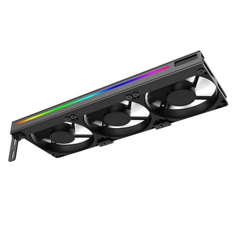 مروحة تبريد Uonlytech Gpu 3-pin Argb هادئة لبطاقة الرسومات مبرد فتحة Pci للكمبيوتر المكتبي وكمبيوتر الألعاب in Kuwait