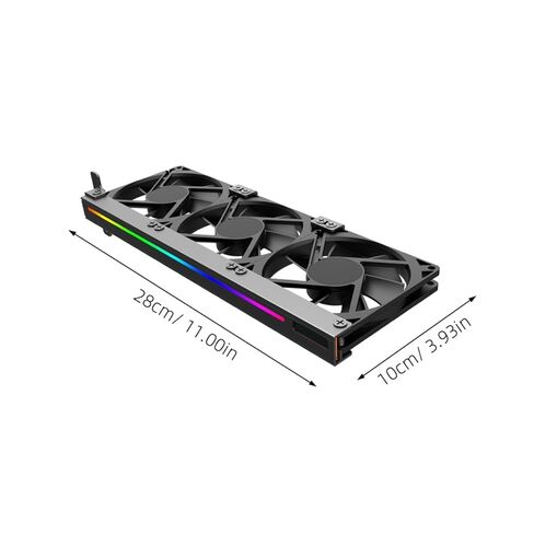 مروحة تبريد Uonlytech Gpu 3-pin Argb هادئة لبطاقة الرسومات مبرد فتحة Pci للكمبيوتر المكتبي وكمبيوتر الألعاب in Kuwait