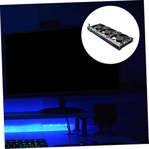 NOLITOY Argb Gpu مروحة تبريد 5 فولت صامت 3 دبوس موصل بطاقة الفيديو برودة للكمبيوتر المكتبي بطاقة الرسومات تبديد الحرارة in Kuwait