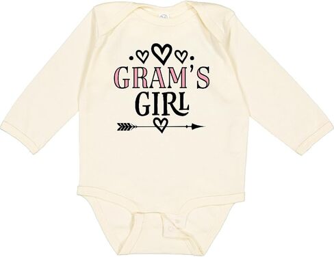 inktastic Grams Girl Grandchild Long Sleeve Creeper in Saudi Arabia