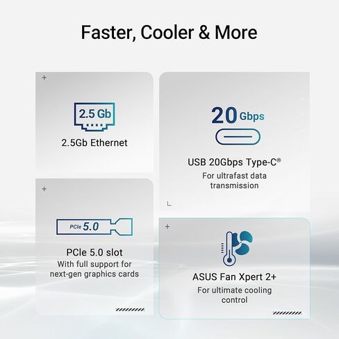ASUS Prime B860M-A Intel mATX Motherboard, 7+1+1+1 80A DrMOS Power Stages, DDR5, PCIe 5.0, 2xM.2 Slots, Realtek 2.5Gb Ethernet, Dual DisplayPort, HDMI,Rear USB 20Gbps Type-C in Saudi Arabia