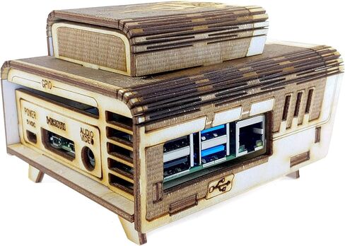 C4Labs - Bel Aire AC Case-Raspberry Pi B+، 2B، 3B، 3B+، 4B ولوحة Asus Tinker in Saudi Arabia