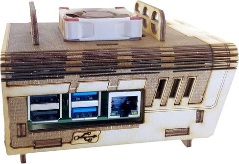 C4Labs - Bel Aire AC Case-Raspberry Pi B+، 2B، 3B، 3B+، 4B ولوحة Asus Tinker in Saudi Arabia