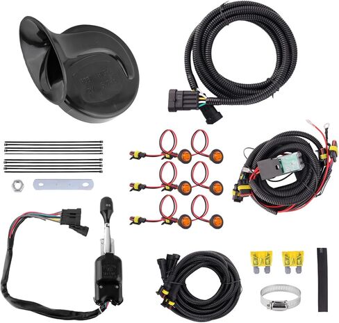 UTV Turn Signal Signal ، Flace and Play Street Legal Column Switch Switch ، Amber LED Light ، Horn Kit متوافق مع Pioneer ، Arctic Cat ، Kawasaki ، Polaris ، Can-Am .. in Kuwait
