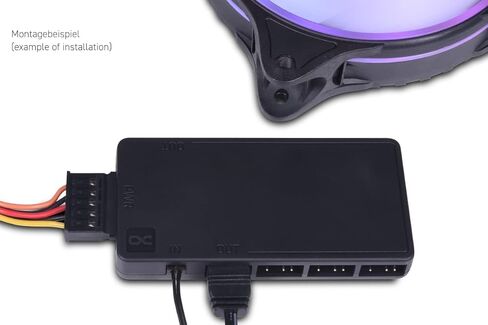 مقسم Alphacool Core 11x 3-Pin DRGB مع موصل طاقة SATA (25669) in Kuwait
