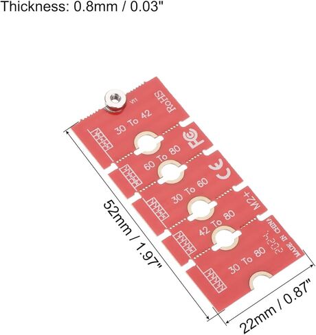 Generic 3 قطع M2+ M.2 NGFF/NVME طول تمديد محول 2230، 2242، 2260، 2280 متعدد الأغراض SSD تمديد قوس بطاقة لوحة PCB لوحة للكمبيوتر الشخصي الكمبيوتر الأحمر in Saudi Arabia
