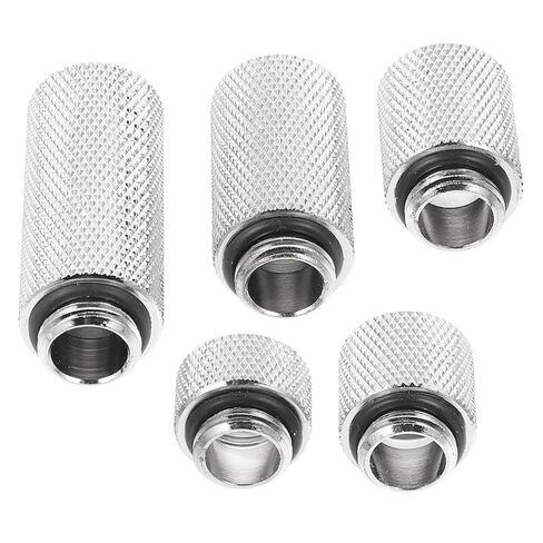 ARTIBETTER 2sets Computer Water Cooling System Extender Fitting Male to Female Coupler Brass Material Chrome Plated for Water Coolers in Kuwait