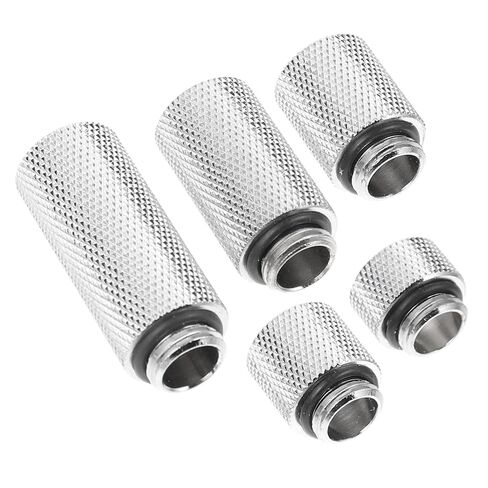 ARTIBETTER 2sets Computer Water Cooling System Extender Fitting Male to Female Coupler Brass Material Chrome Plated for Water Coolers in Kuwait