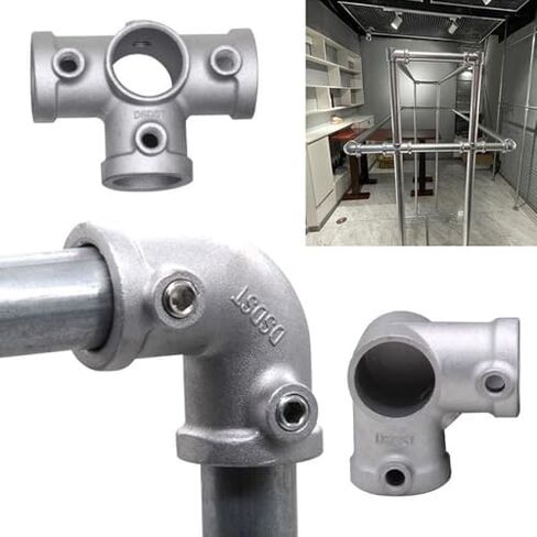 Circular tubing Fitting Connector, DIY Frame Fastener Elbow for Tubing Joints(3/4''- B) in Saudi Arabia