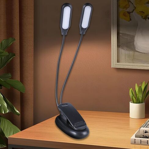 LED Clip Light with 5 LEDs, 3 Lighting Color, USB Power Adjustable Flexible Neck Clamp for Work and Leisure Clamp Light in Saudi Arabia