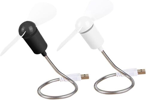 Kisangel 5pcs USB Mini Fans مرنة صغيرة مكتب مراوح التبريد هادئة لأجهزة الكمبيوتر المحمول سطح المكتب مكتب استخدام لون عشوائي in Saudi Arabia