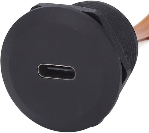 محول تركيب اللوحة من النوع C 3.1 كابل 0.1 متر FPC - IP67 موصل USB C ملولب أنثى إلى ذكر للمعدات الصناعية، محول كابل الكمبيوتر in Kuwait