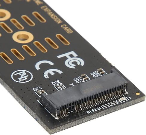 Fydun M.2 PCIe X1 Riser Card NVMe SSD Adapter, Compatible with PCIe 4.0/3.0/2.0 , - Easy Install M. Expansion Card in Saudi Arabia