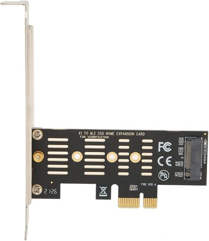 Fydun M.2 PCIe X1 Riser Card NVMe SSD Adapter, Compatible with PCIe 4.0/3.0/2.0 , - Easy Install M. Expansion Card in Saudi Arabia