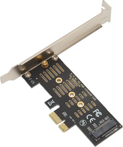 Fydun M.2 PCIe X1 Riser Card NVMe SSD Adapter, Compatible with PCIe 4.0/3.0/2.0 , - Easy Install M. Expansion Card in Saudi Arabia