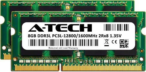 A-Tech 16GB (2 x 8GB) RAM for Intel NUC5i3MYHE NUC Kit | DDR3/DDR3L 1600MHz PC3-12800 1.35V SODIMM Memory Upgrade Kit in Kuwait