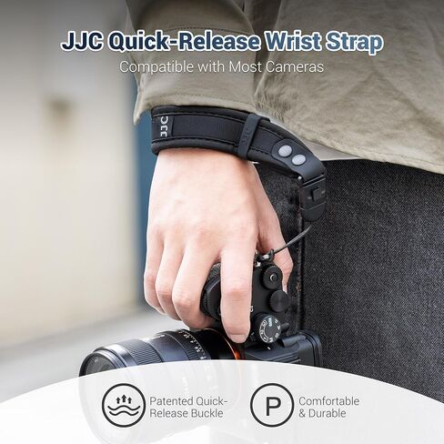 Upgraded Quick Release Soft Neoprene Camera Hand Wrist Strap for Canon EOS R50 V R50V R100 R7 R8 R10 R5 R6 Mark II III R6M3 A7 V IV III A7V A7IV A7III A7M5 Lumix ZS99 A6700 & More Mirrorless Cameras in Saudi Arabia