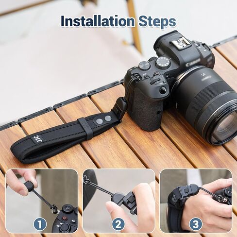 Upgraded Quick Release Soft Neoprene Camera Hand Wrist Strap for Canon EOS R50 V R50V R100 R7 R8 R10 R5 R6 Mark II III R6M3 A7 V IV III A7V A7IV A7III A7M5 Lumix ZS99 A6700 & More Mirrorless Cameras in Saudi Arabia