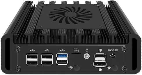 أجهزة جدار الحماية Mini PC N300 Inte l82599ES 2 x 10GbE SFP+، 3 x i226V 2.5GbE LAN OPNsense Appliance، AES-NI، 2HD، لا يوجد ذاكرة وصول عشوائي ولا SSD in Saudi Arabia