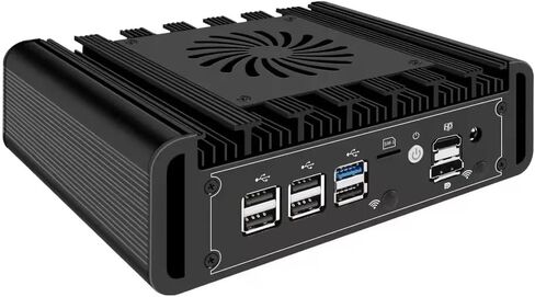 أجهزة جدار الحماية Mini PC N300 Inte l82599ES 2 x 10GbE SFP+، 3 x i226V 2.5GbE LAN OPNsense Appliance، AES-NI، 2HD، لا يوجد ذاكرة وصول عشوائي ولا SSD in Saudi Arabia