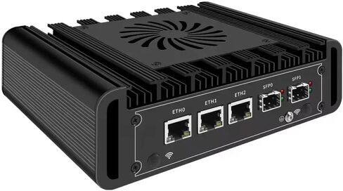 أجهزة جدار الحماية Mini PC N300 Inte l82599ES 2 x 10GbE SFP+، 3 x i226V 2.5GbE LAN OPNsense Appliance، AES-NI، 2HD، لا يوجد ذاكرة وصول عشوائي ولا SSD in Saudi Arabia